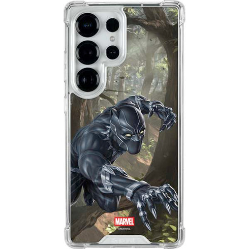 Marvel Black Panther In the Jungle Galaxy S25 Ultra Clear Case